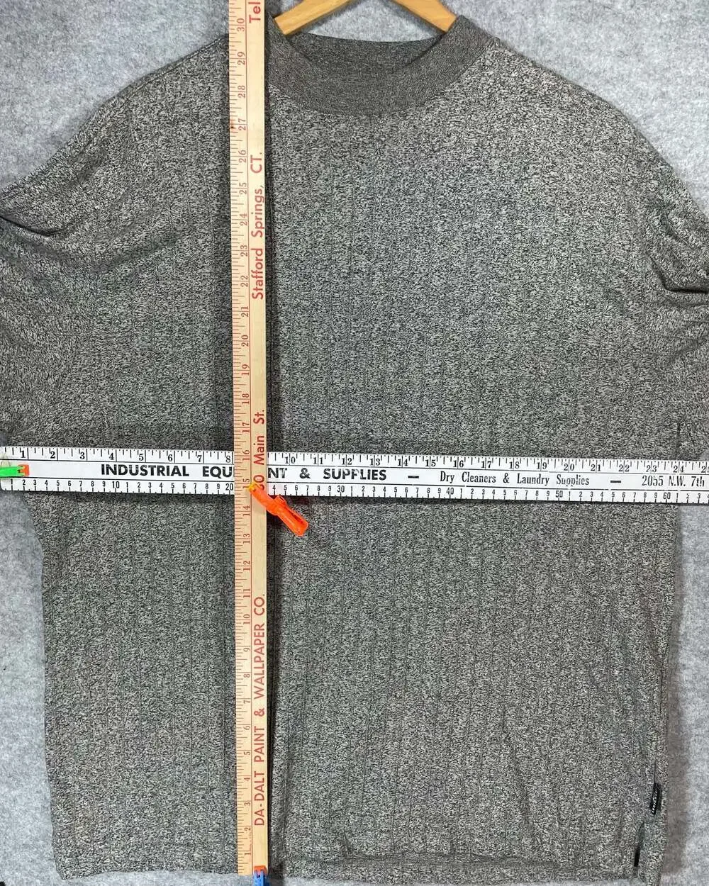 John‎ Henry Men's Long Sleeve Speckled Knit Crewneck Pullover Sweater Size XL